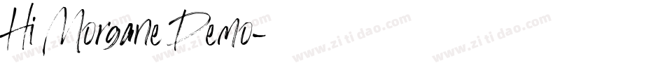 Hi Morgane Demo字体转换